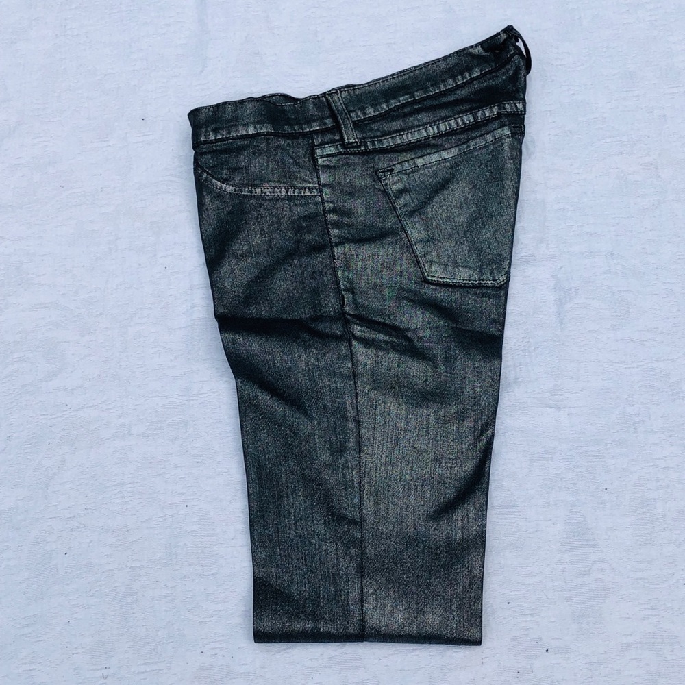 FLYING MONKEY**Pewter Silver Denim Jeans Size 26 - Picture 2 of 8